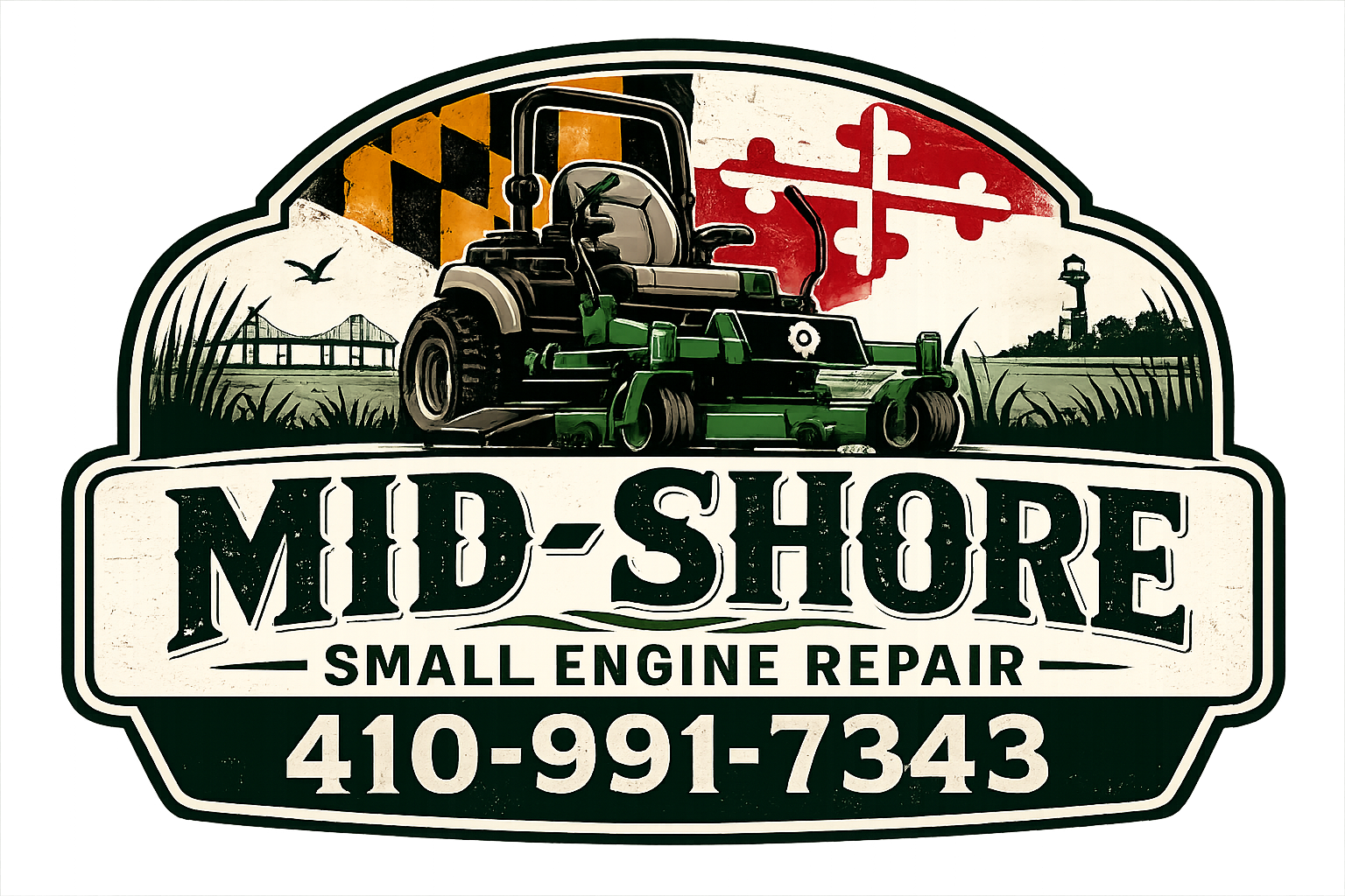 Mid-Shore Small Engine Repair Logo
