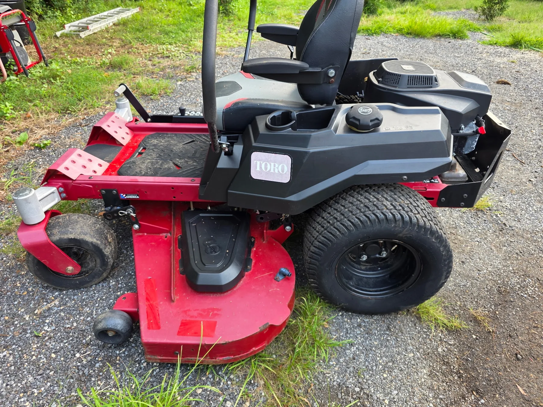 Finished Toro mower after service and cleaning